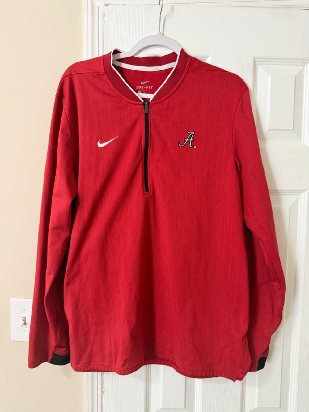 Nike Crimson Alabama Dri-FIT Quarter-Zip Pullover